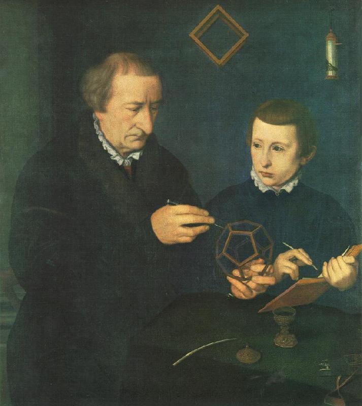 NEUFCHATEL Nicolas Portrait of Johannes Neudorfer and his Son